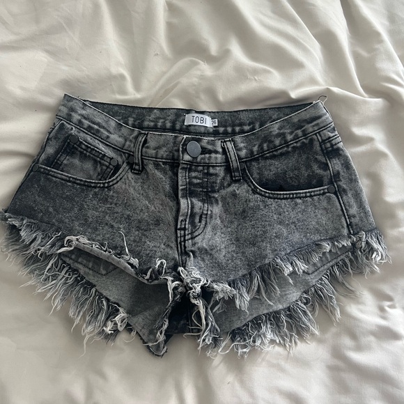 Vintage low rise jean shorts - Picture 1 of 2